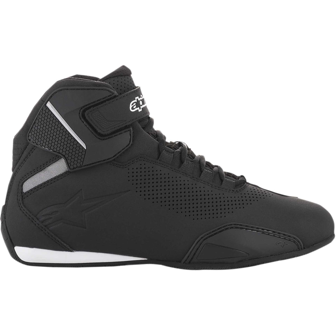 Alpinestars Sektor Vented Shoes Black - Outer Side View