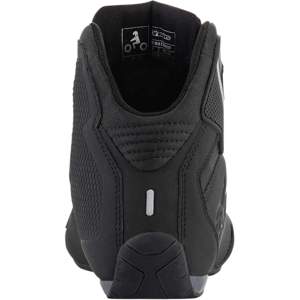 Alpinestars Sektor Waterproof Shoes Black - Rear View