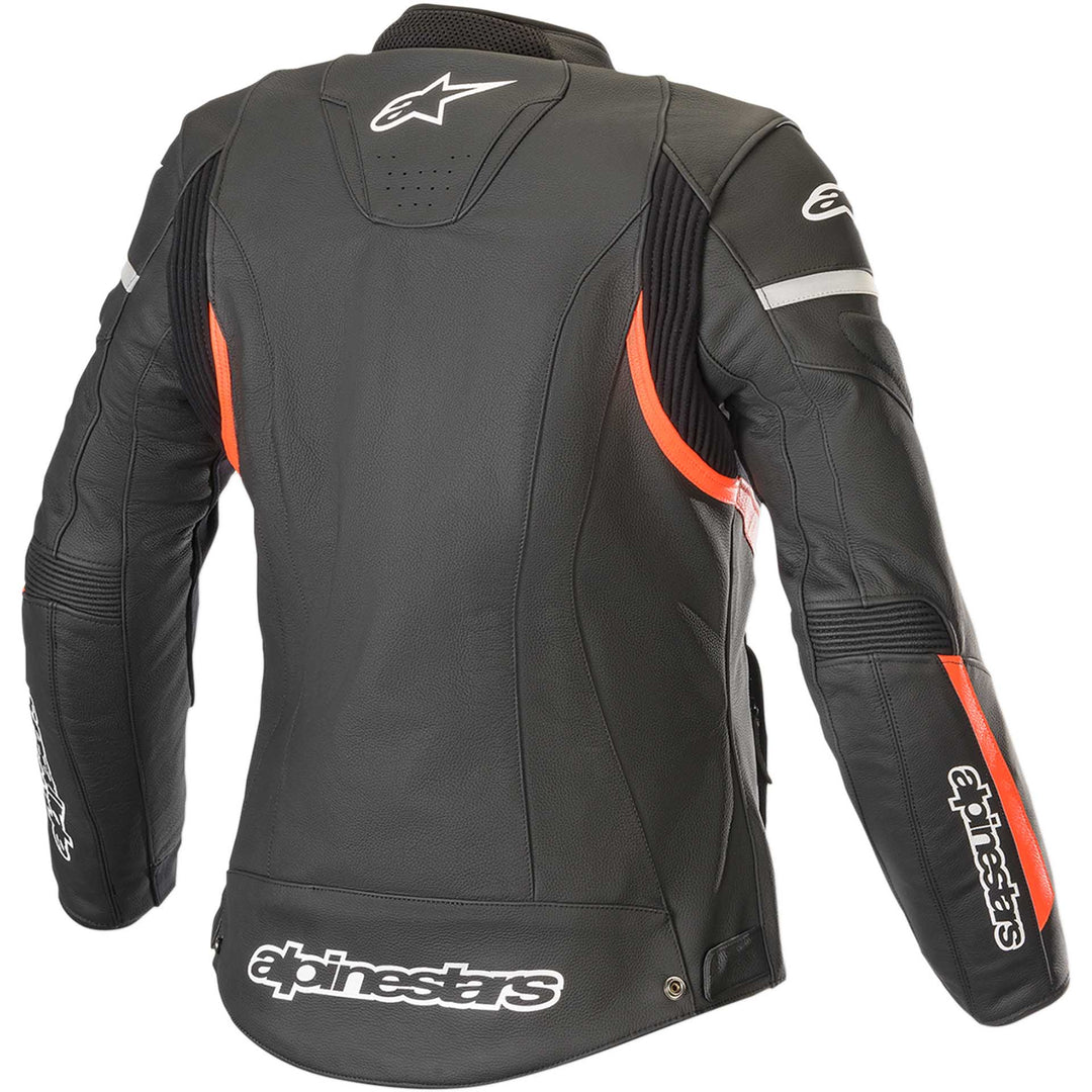 Alpinestars Stella Kira Leather Jacket Black/Red - Rear View