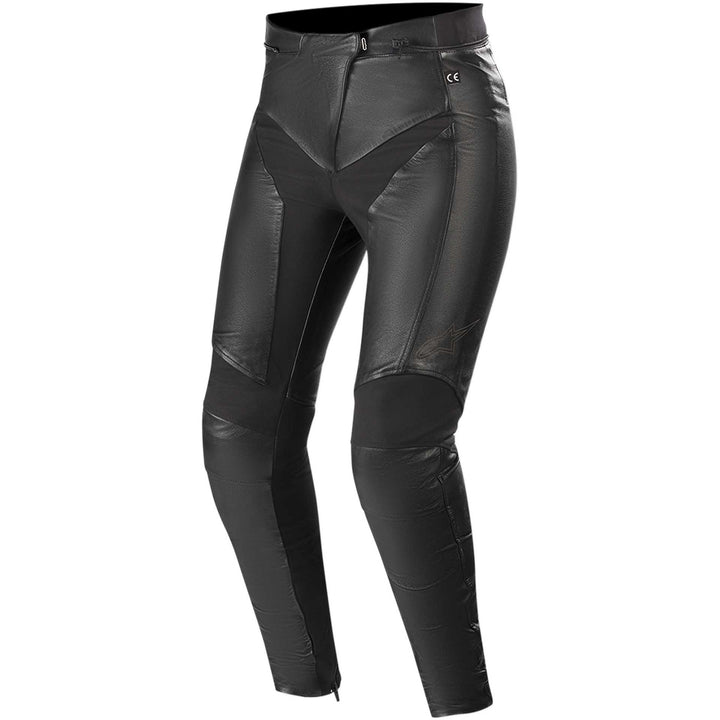 Alpinestars Stella Vika v2 Leather Pants Black - Front View