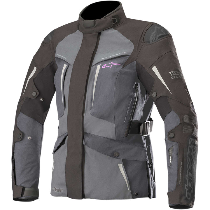 Alpinestars Stella Yaguara Drystar® Jacket Black/Gray - Front View