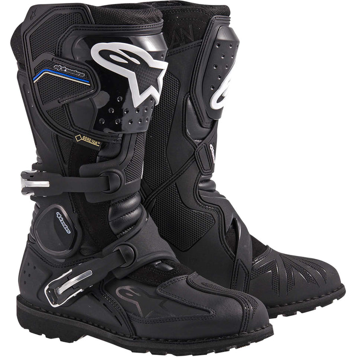 Alpinestars Toucan Gore-Tex® Boots Black - Front Side View of Pair