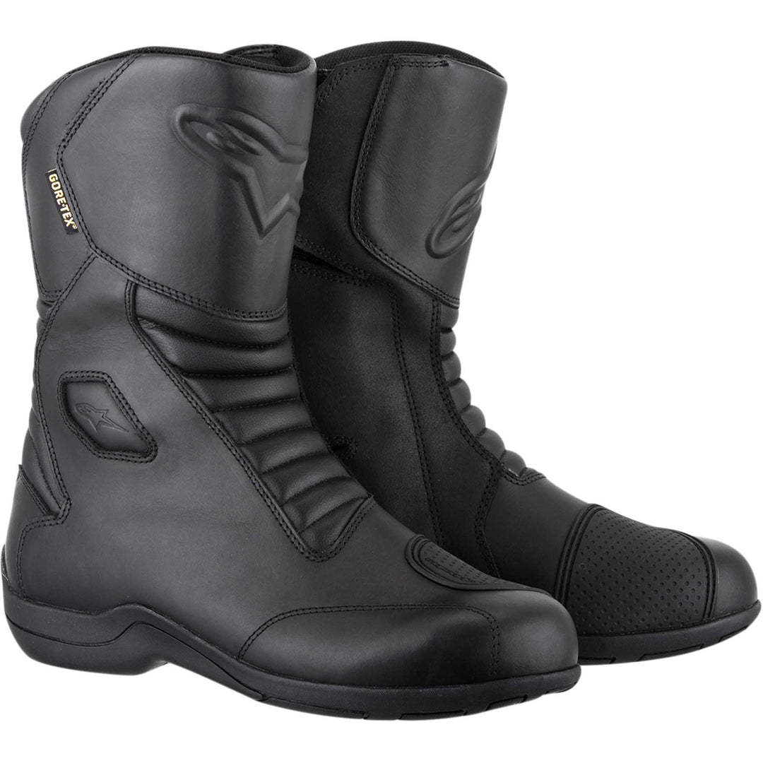 Alpinestars Web Gore-Tex® Boots Black - Front Side View of Pair
