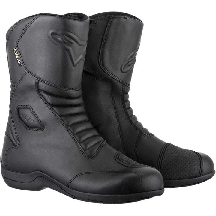 Alpinestars Web Gore-Tex® Boots Black - Front Side View of Pair