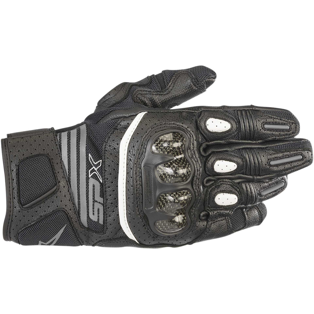 Alpinestars Stella SPX AC Gloves Black/Anthracite - Back of Hand View