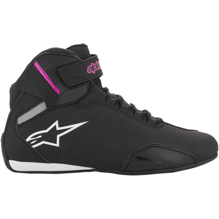 Alpinestars Women's Sektor Shoes Black/Pink - Outer Side View