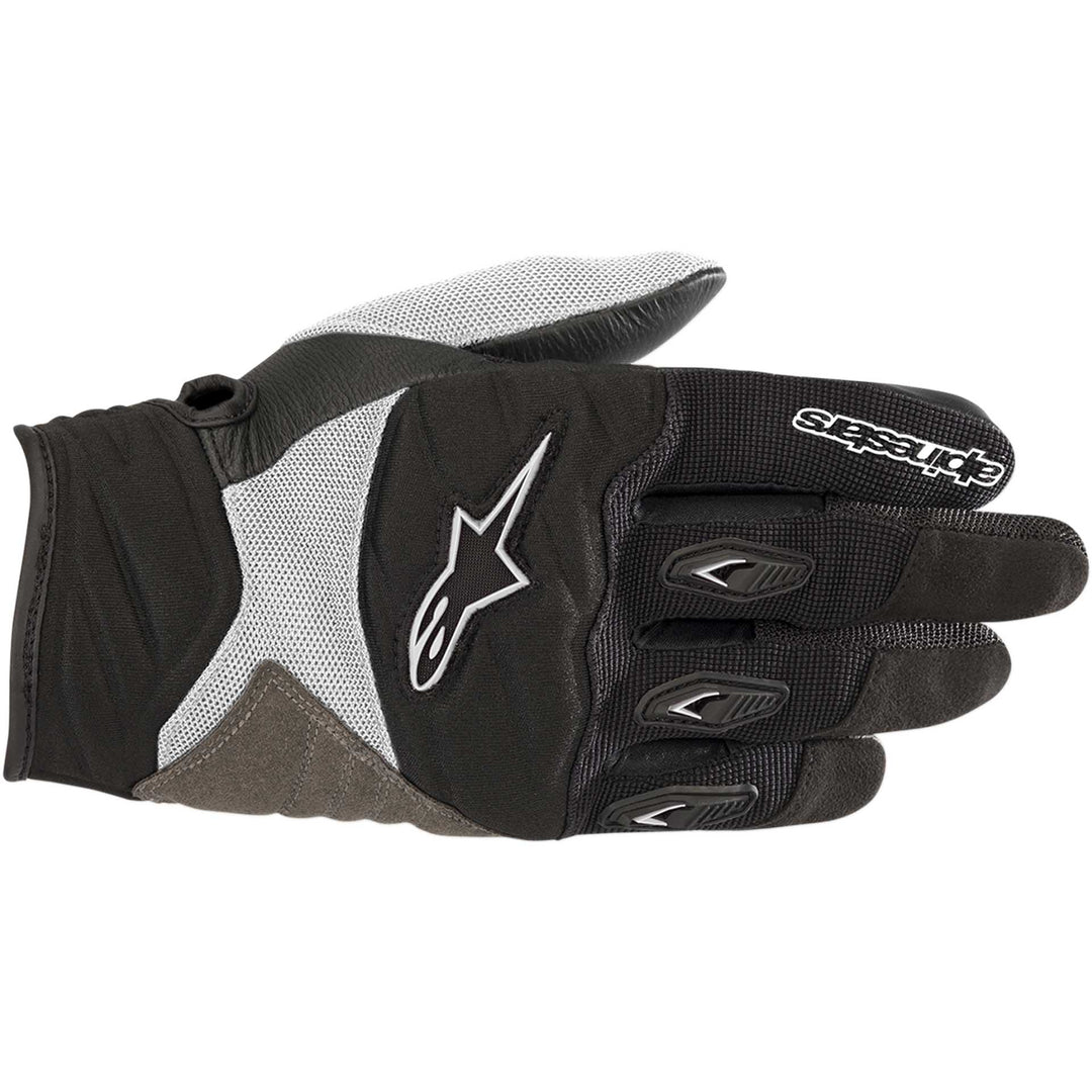 Alpinestars Stella Shore Gloves Black/White - Back of Hand View