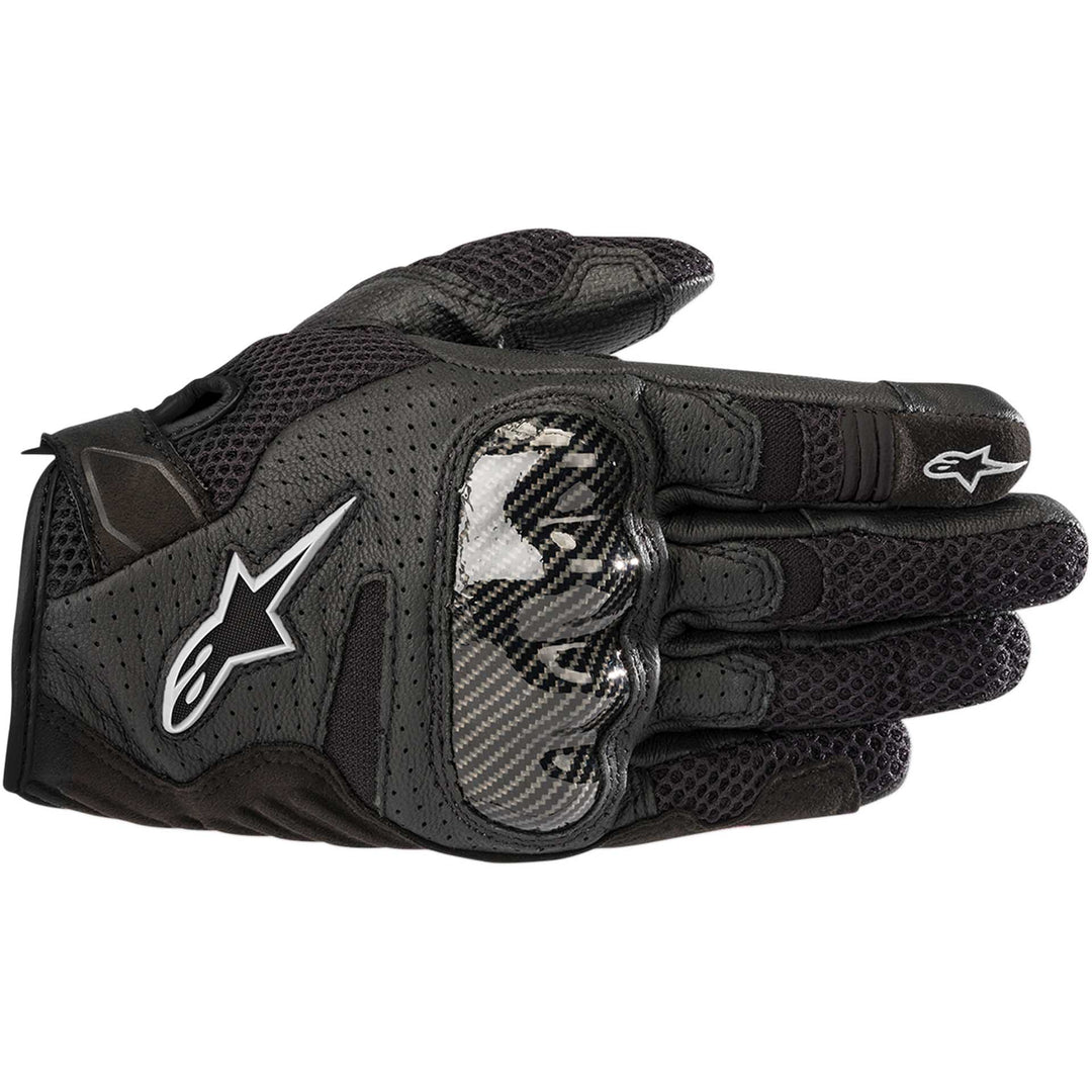 Alpinestars Stella SMX-1 Air V2 Gloves Black - Back of Hand View