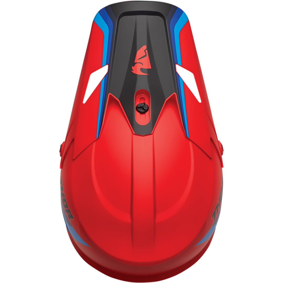 THOR Sector Runner MIPS® Helmet Red/Blue - Top Down View