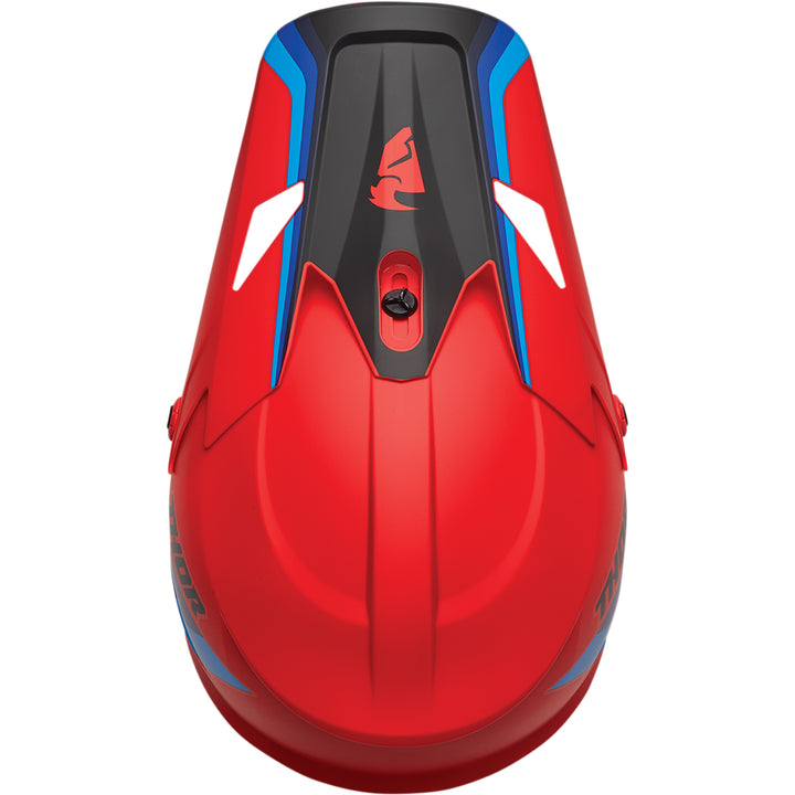 THOR Sector Runner MIPS® Helmet Red/Blue - Top Down View
