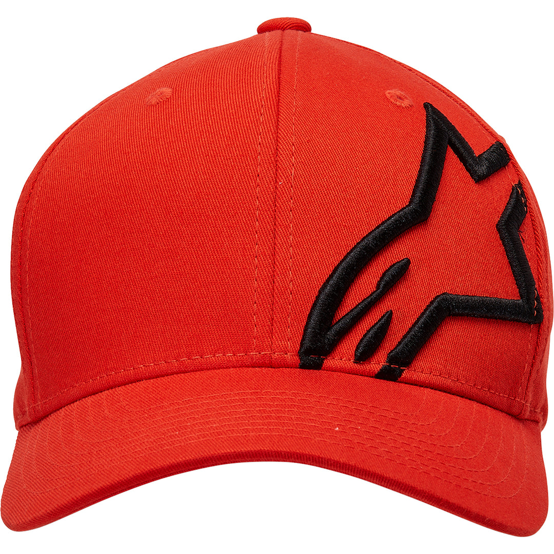 Alpinestars Corp Shift 2 Curved Brim Hat Warm Red/Black - Front View