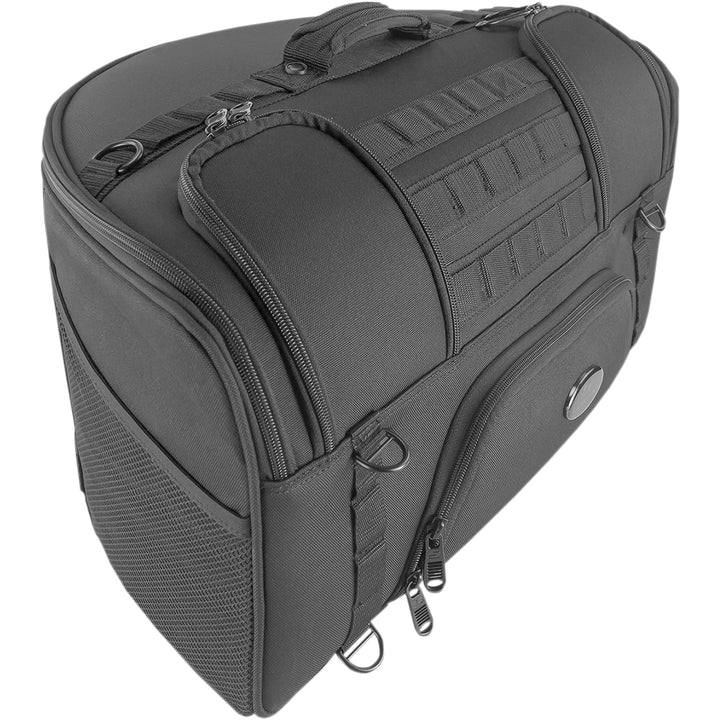 SADDLEMEN BR2200 Tactical Backrest Bag - Angled Front Side View
