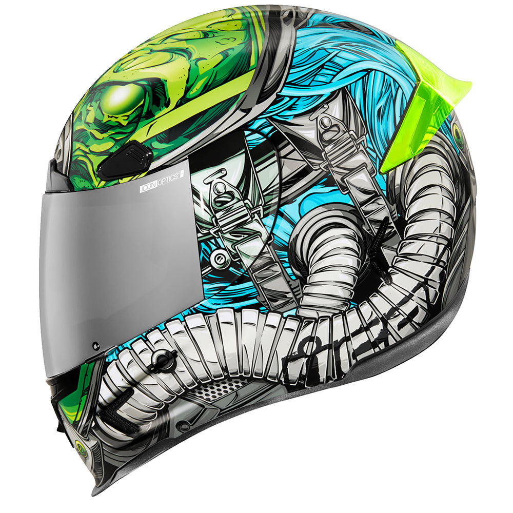 ICON Airframe Pro™ Outbreak Helmet Blue - Left Side View