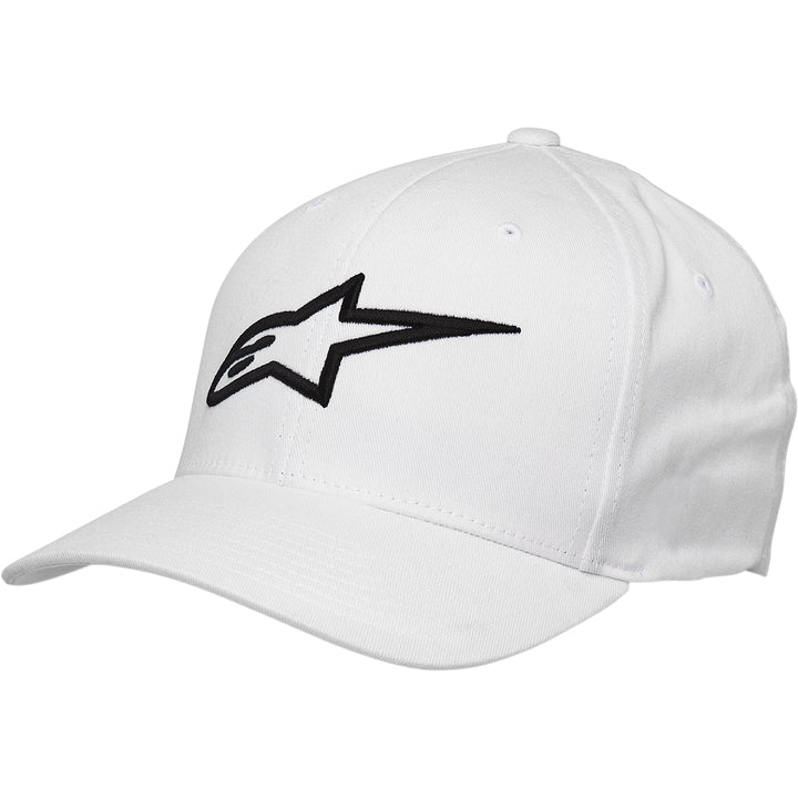 Alpinestars Ageless Curve Hat White/Black - Front Side View