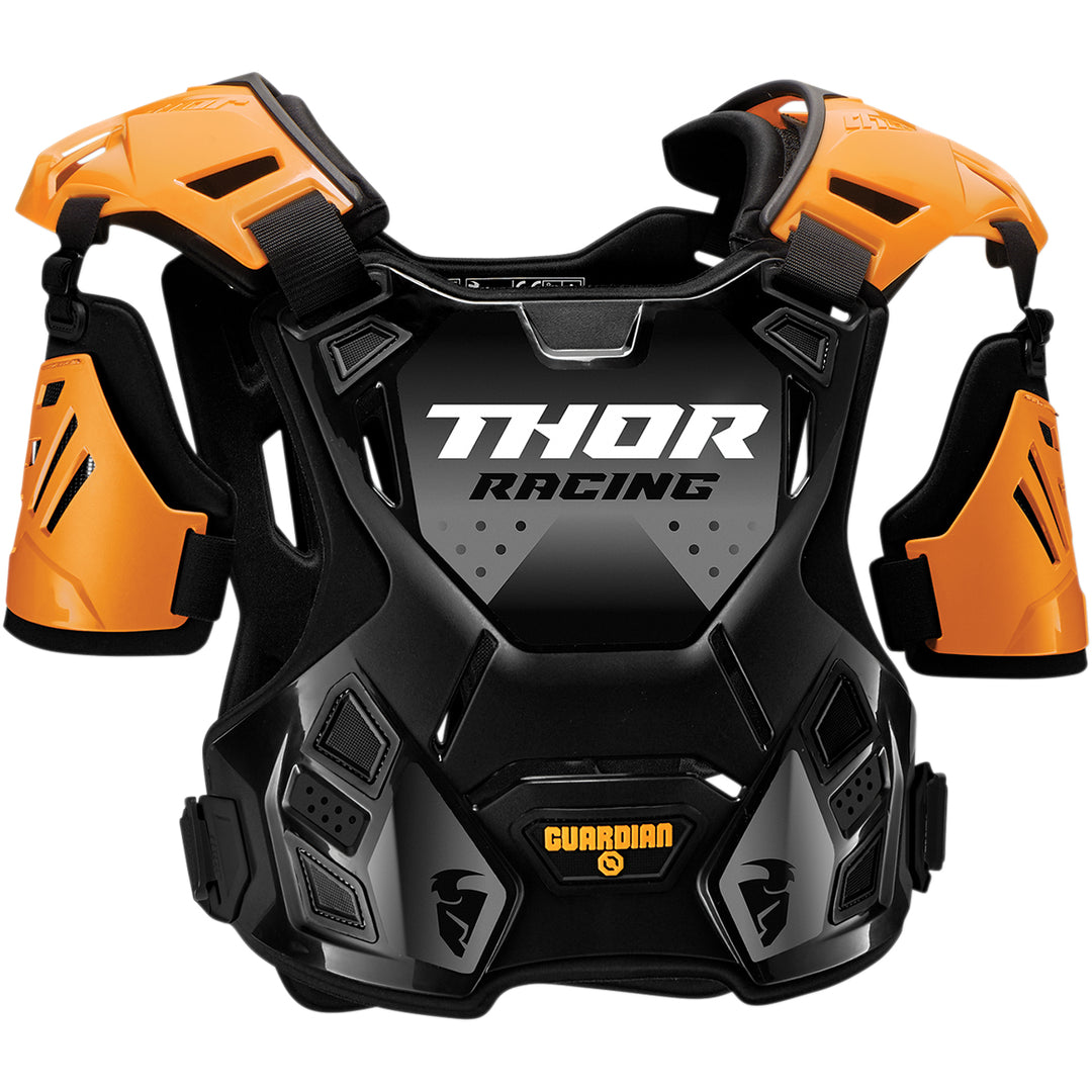THOR Guardian Roost Deflector Orange/Black - Front View