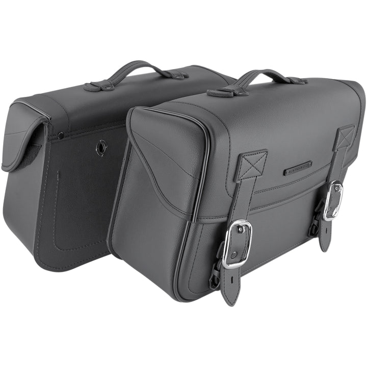 SADDLEMEN D2000 Universal Saddlebags - Angled Side View of Pair
