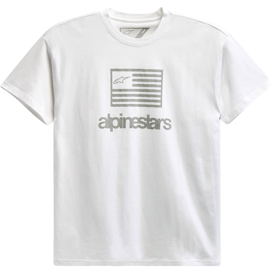 Alpinestars Flag T-Shirt White - Front View