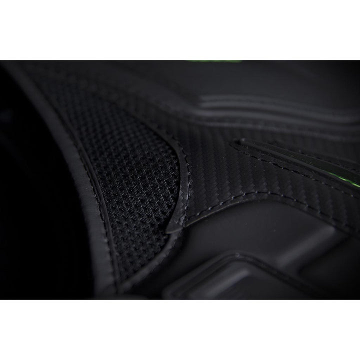 ICON Stryker Vest Green - Close-Up of Mesh Material on Chest