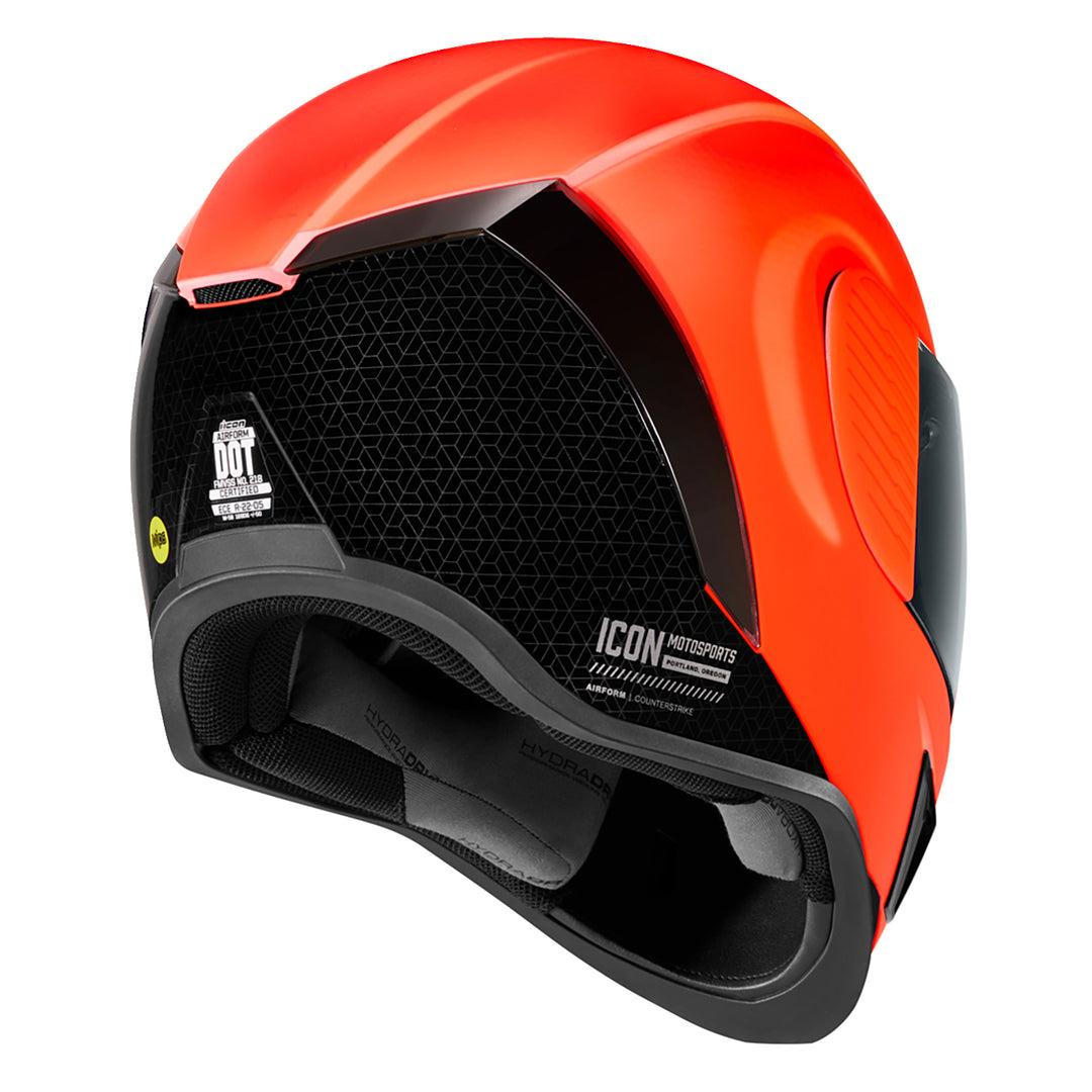 ICON Airform™ Counterstrike MIPS® Helmet Red - Rear Right Side View