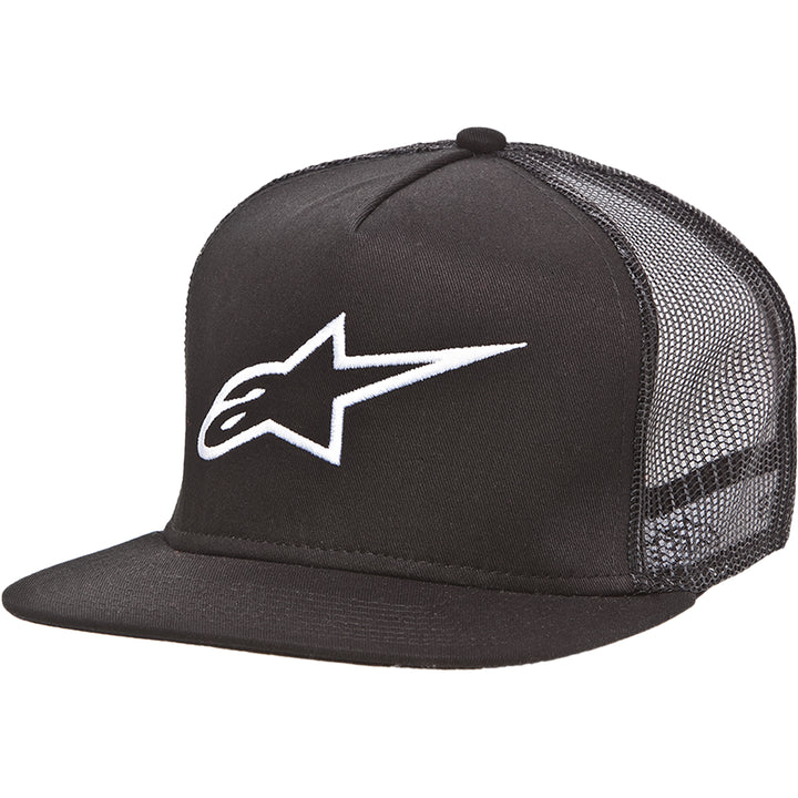 Alpinestars Corp Trucker Hat Black - Front Side View