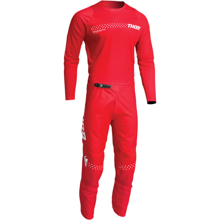 THOR Sector Minimal Jersey Red - Front View with Pants