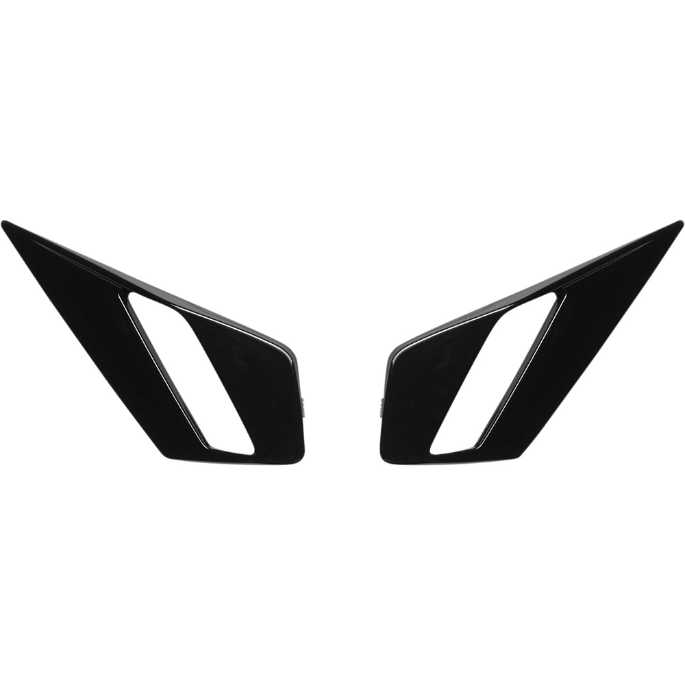 ICON Airform Chin Vent Black - Front View of Pair