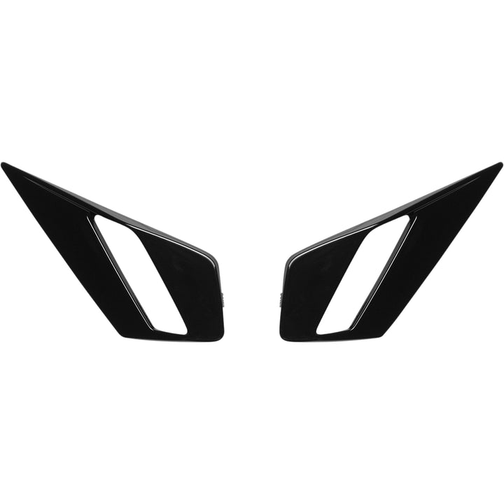 ICON Airform Chin Vent Black - Front View of Pair