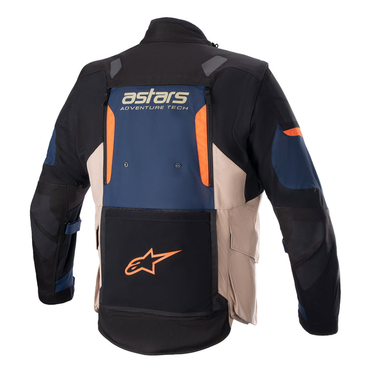 Alpinestars Halo Drystar Jacket Blue/Black/Orange - Rear View