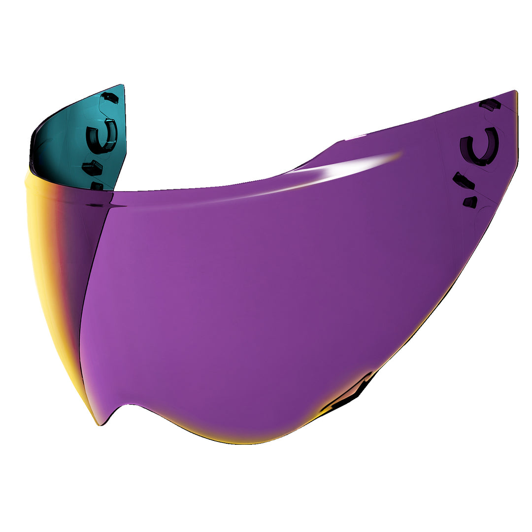 ICON Domain™ Helmet 22.06 Shield RST Purple - Front Side View