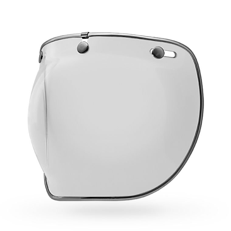 Bell 3-Snap Bubble DLX Shield - Clear