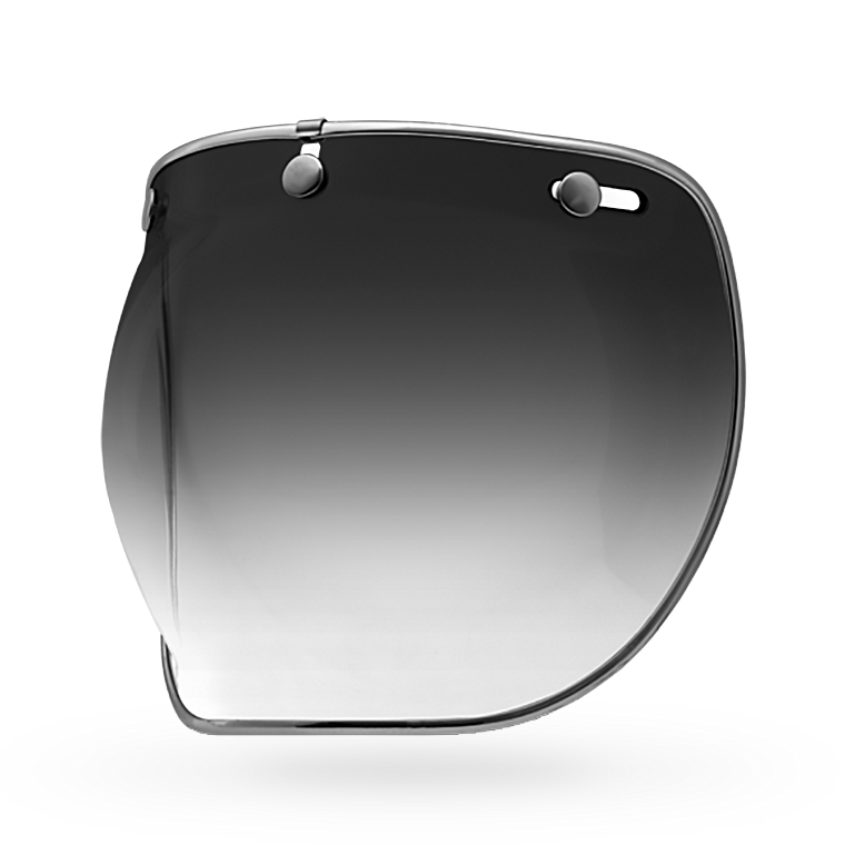 Bell 3-Snap Bubble DLX Shield - Smoke Gradient