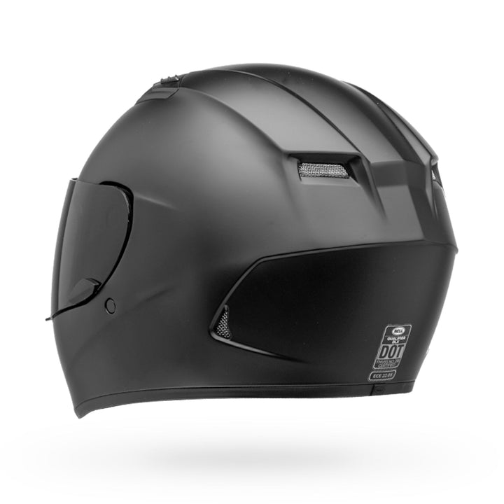 Bell Qualifier DLX Blackout Helmet - Rear Left Side View