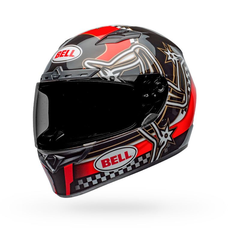 Bell Qualifier DLX MIPS Motorcycle Street Helmet Isle of Man 2020 Gloss Red/Black/White