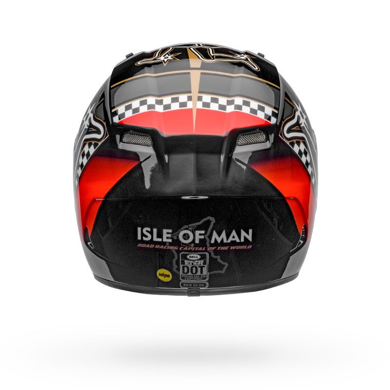 Bell Qualifier DLX MIPS Motorcycle Street Helmet Isle of Man 2020 Gloss Red/Black/White