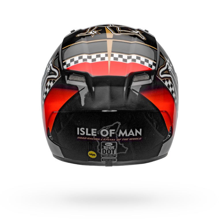 Bell Qualifier DLX MIPS Motorcycle Street Helmet Isle of Man 2020 Gloss Red/Black/White