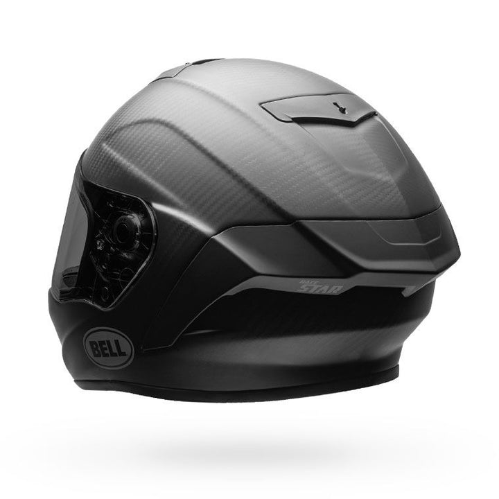 Bell Race Star Flex DLX Motorcycle Street Helmet Matte Black - Rear Left Side View