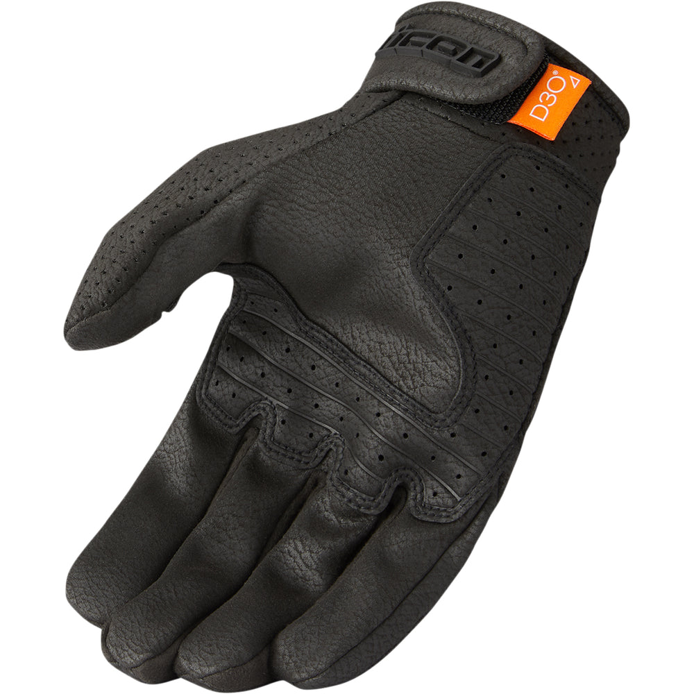 ICON Airform™ CE Gloves Black - Palm View