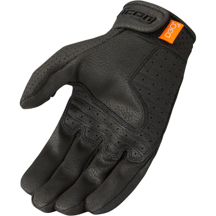 ICON Airform™ CE Gloves Black - Palm View