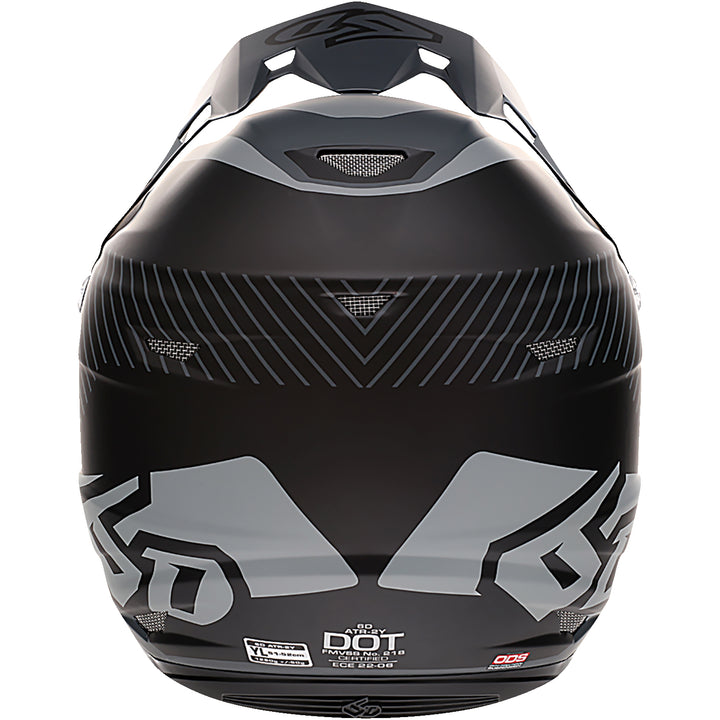 6D Helmets ATR-2Y Fusion Youth Helmet Black - Rear View