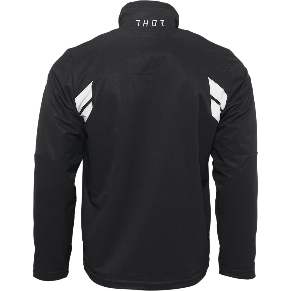 THOR Warmup Jacket Black/White - Rear View