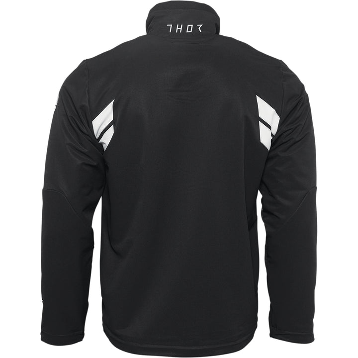 THOR Warmup Jacket Black/White - Rear View