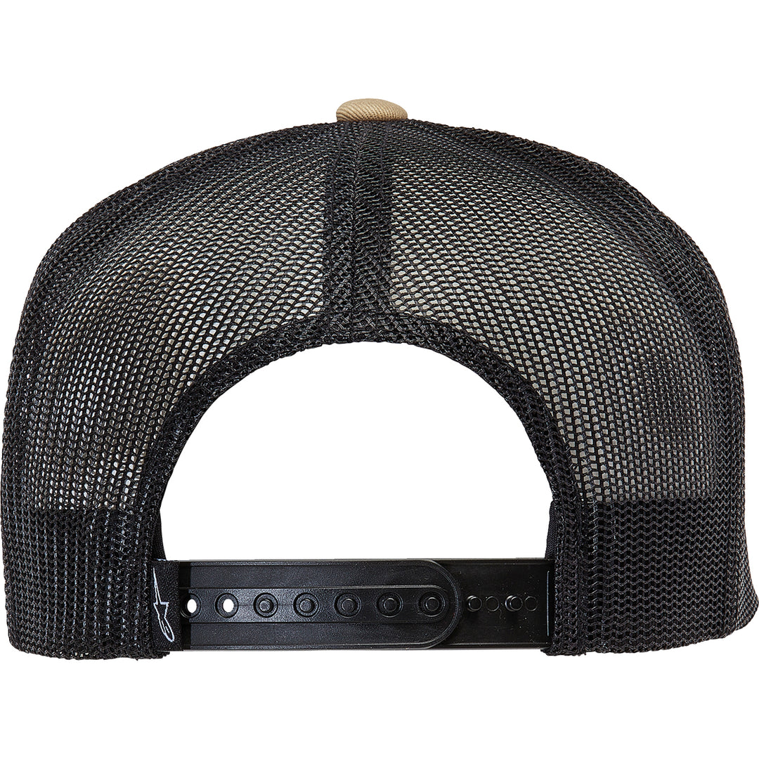 Alpinestars Corp Trucker Hat Sand/Black - Rear View