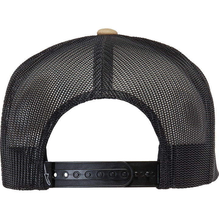 Alpinestars Corp Trucker Hat Sand/Black - Rear View