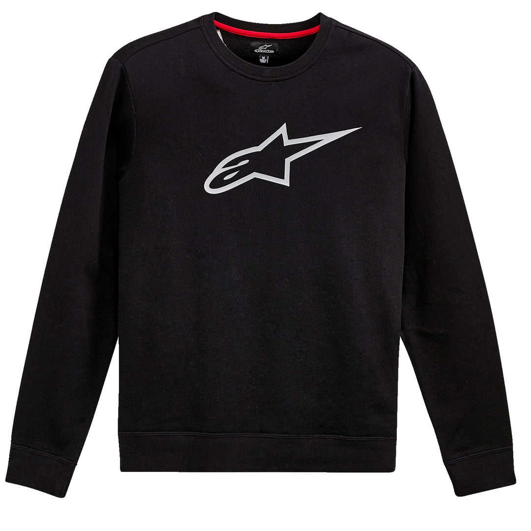 Alpinestars Ageless Crew Fleece Black/Gray - Front View