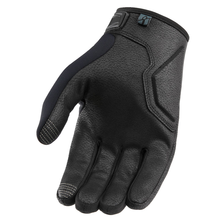ICON Hooligan Insulated CE Gloves Black - Palm View