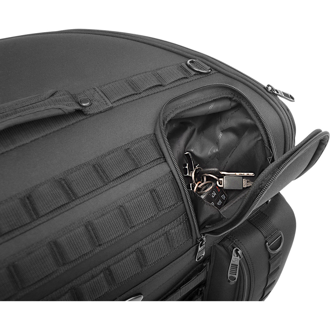 SADDLEMEN BR4100 Tactical Seat Bag - Close-Up of Top Pocket