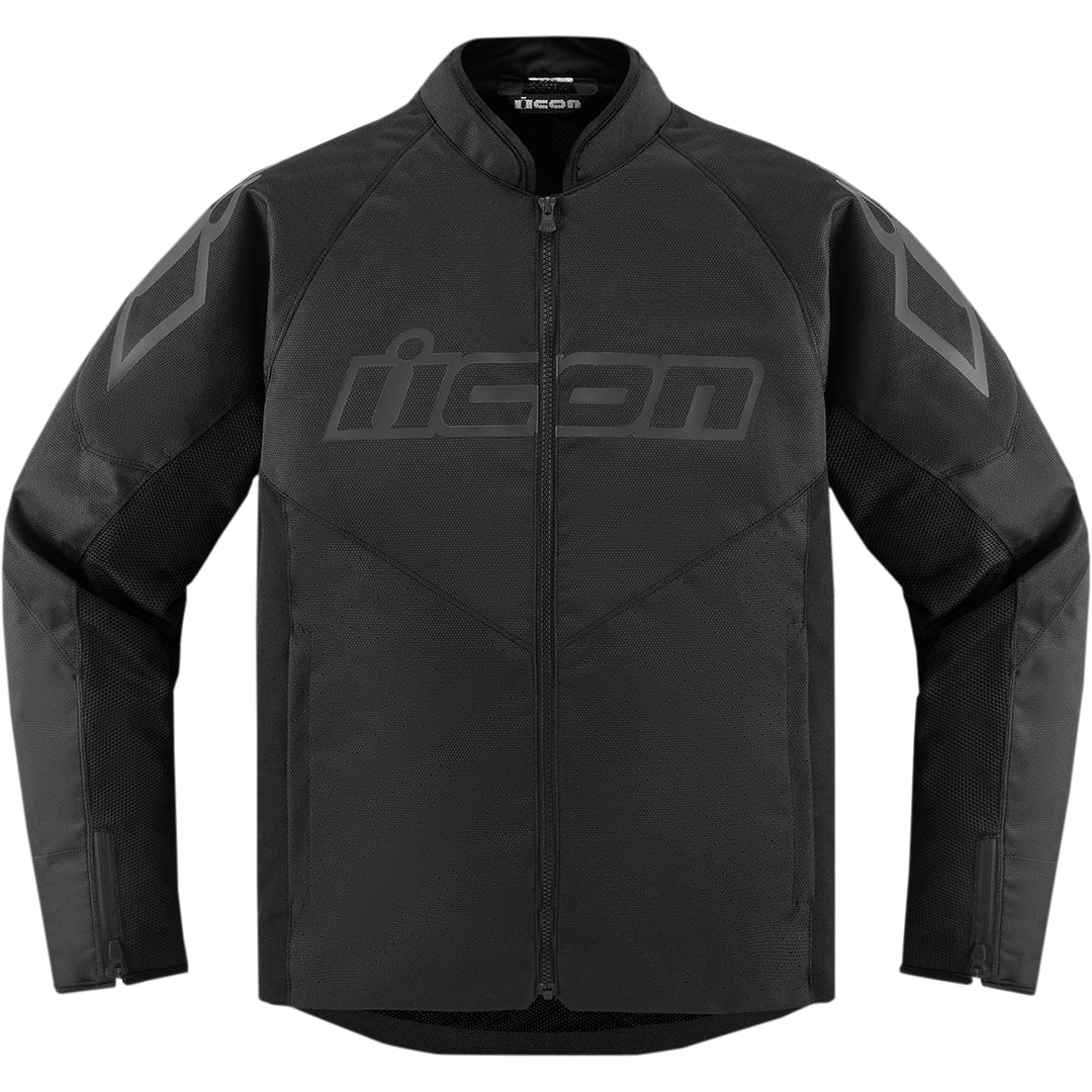 ICON Hooligan™ CE Jacket Black - Front View