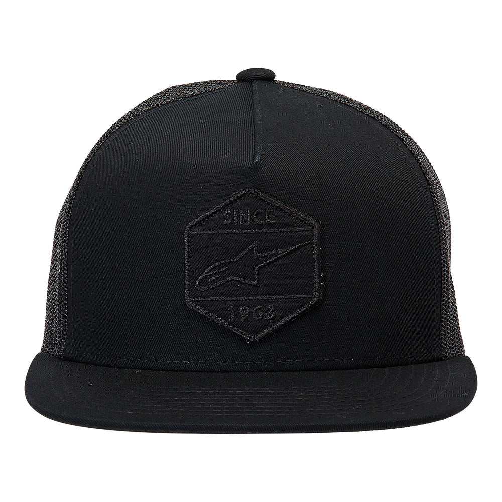 Alpinestars Bolt Trucker Hat Black/Black - Front View