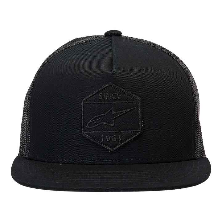Alpinestars Bolt Trucker Hat Black/Black - Front View