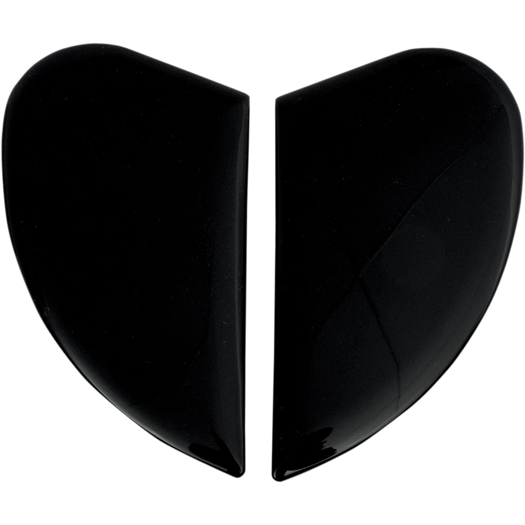 ICON Airmada/Airframe Pro/Airform™ Helmet Side Plates Black - Side View of Pair